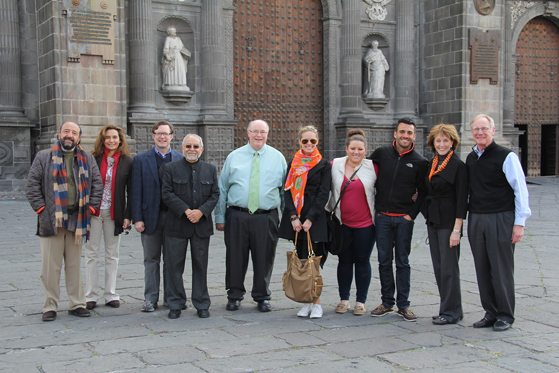 Puebla cathedral group pic Puebla cathedral group pic
